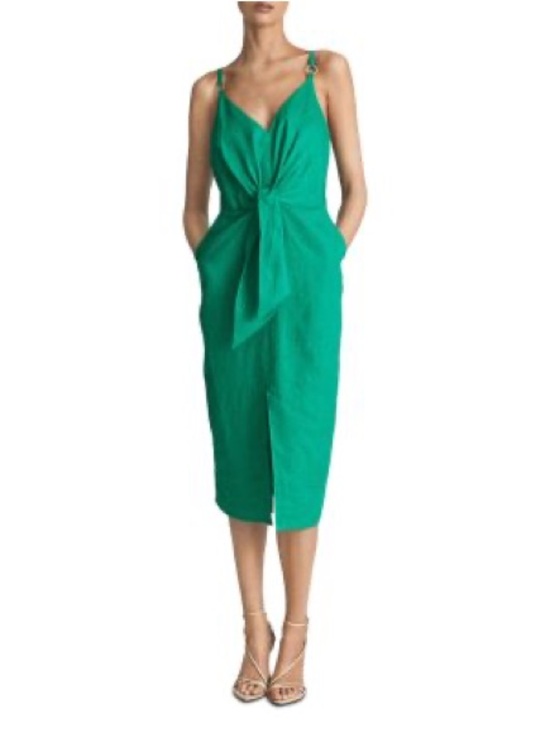 Reiss Dresses & Skirts - REISS Kay Linen Plunge Dress